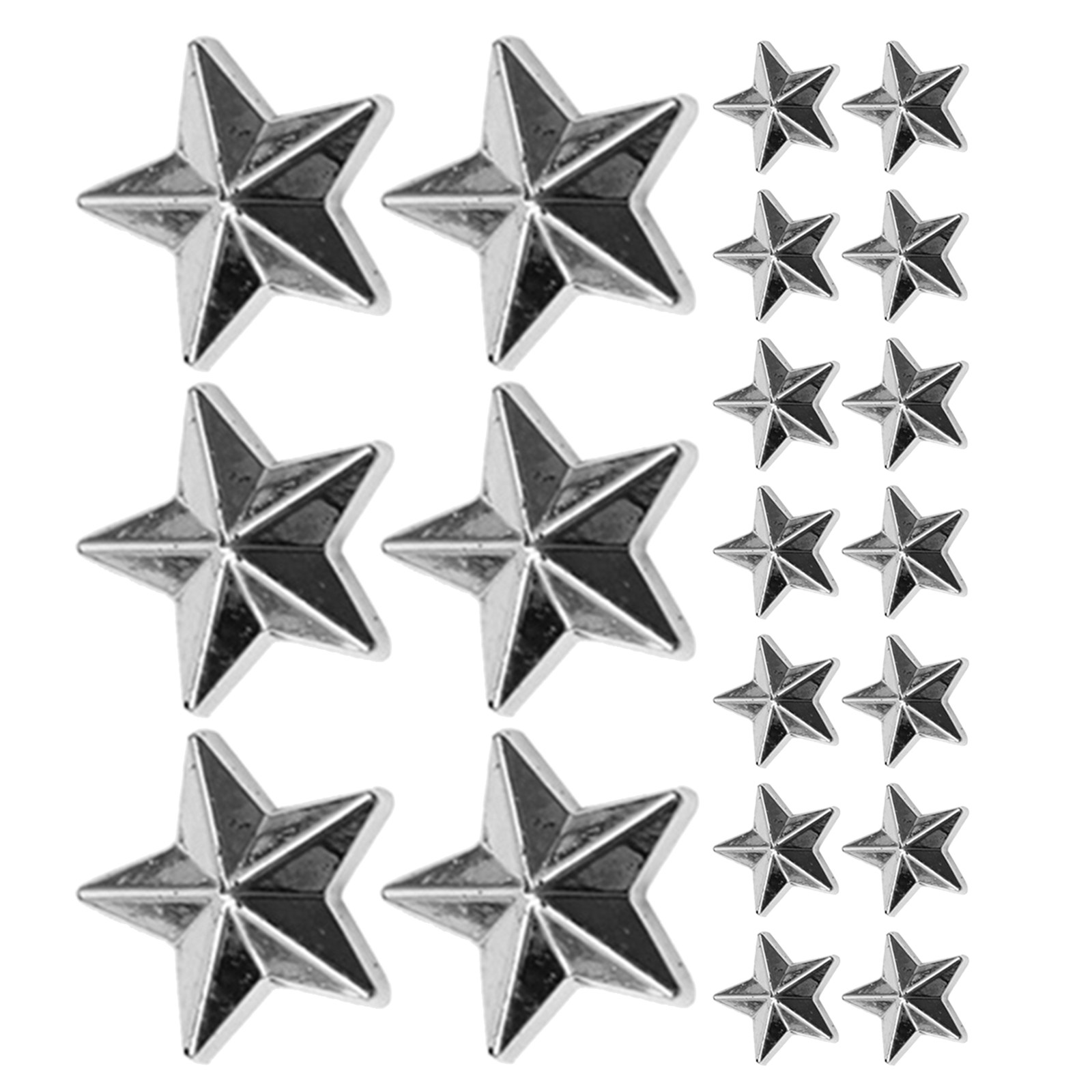 Craft Embellishment - 300個のアクリル製スターデコレーション、シルバーフラットバックスタービーズ、結婚式、誕生日、ホリデーパーティーのクラフト装飾用