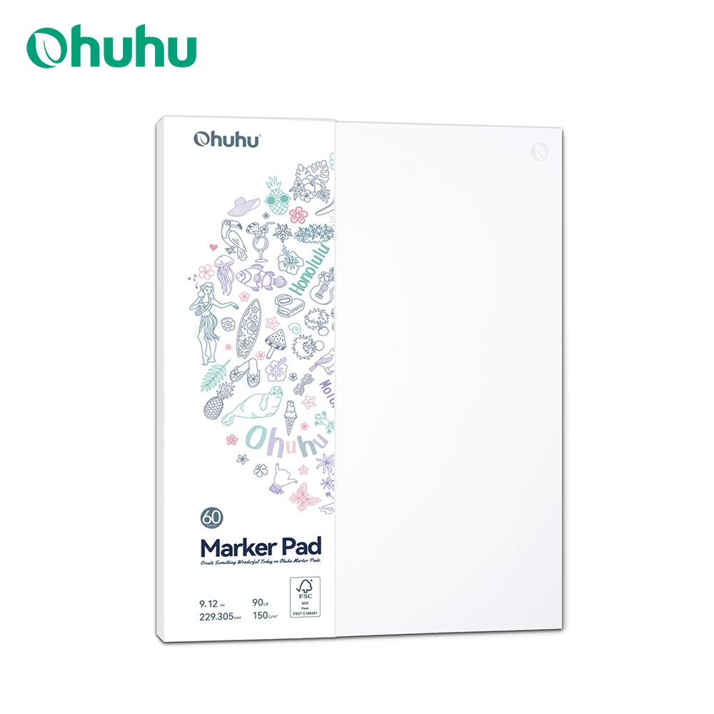 Ohuhu両面マーカーパッド アートスケッチブック 裏面透過 - Copic Marker Sketch のレビューと価格