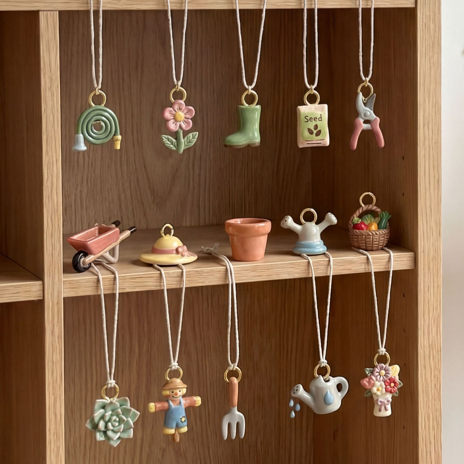 5 個ガーデンシリーズフォークチャームクラフトペンダント D - Embellishment Crafts のレビューと価格