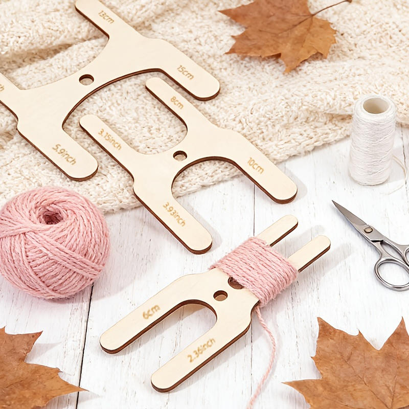 4サイズの木製ポンポンメーカー4個セット、毛糸ボールやかぎ針 - Pom Pom Maker Tool のレビューと価格
