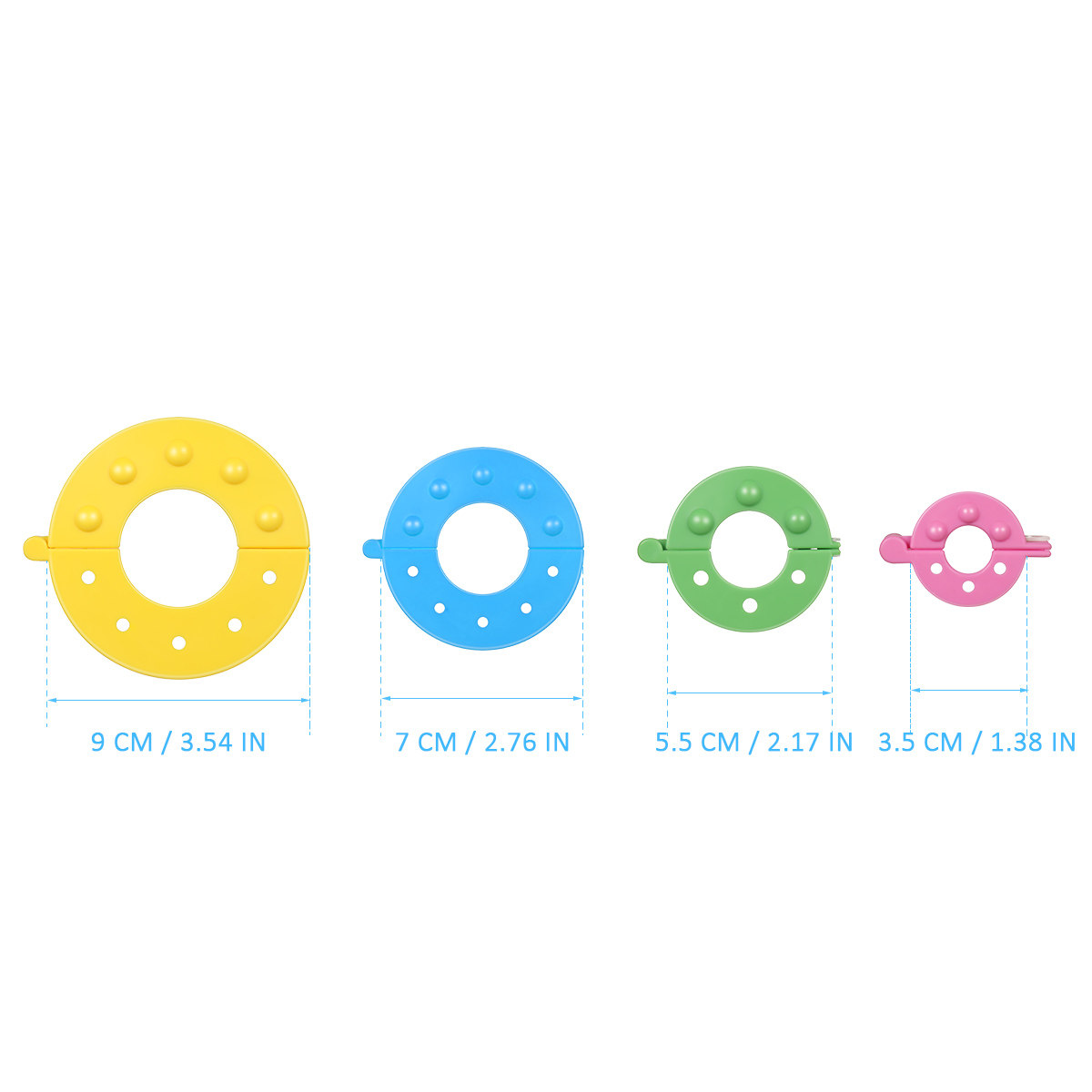 8個入りポンポンメーカー 4サイズ必須 ABS樹脂製毛玉メー - Pom Pom Maker Tool のレビューと価格
