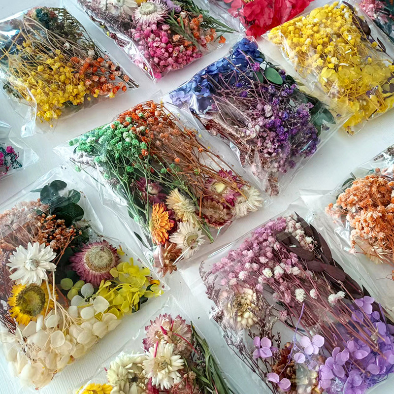 1パック多種多様なドライフラワーセットDIYクラフトホームウ - Craft Embellishment のレビューと価格
