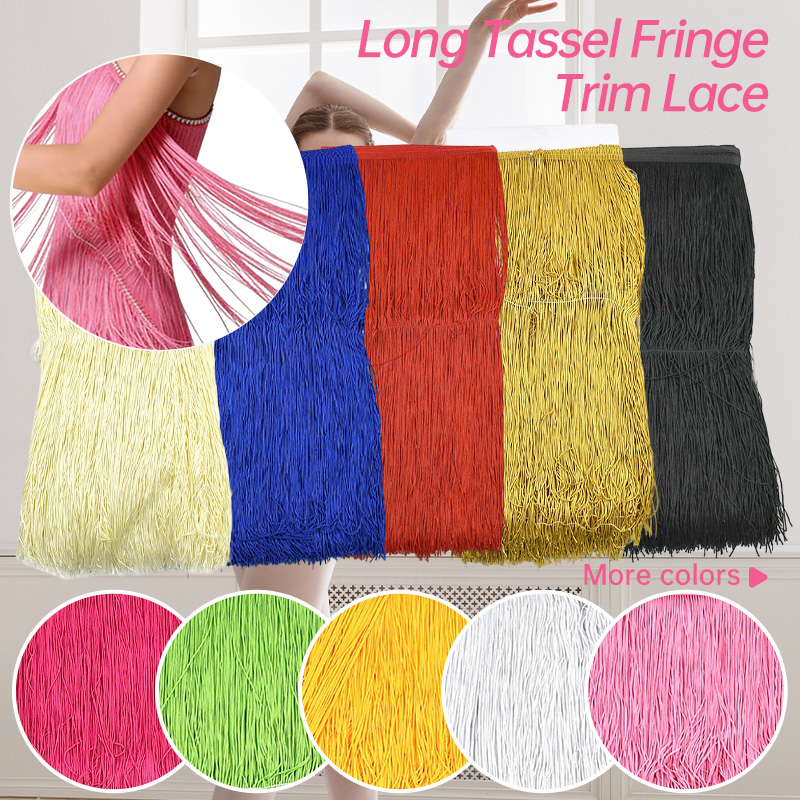 1-5メートル、長さ50cmのフリンジタッセルトリム、ラテン - Fringe Ribbon Sewing のレビューと価格